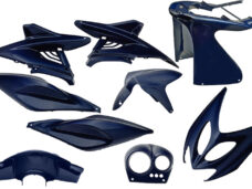 Plaatset 9-delig Edge voor Yamaha Aerox tot bouwjaar 2014 - blauw metallic
