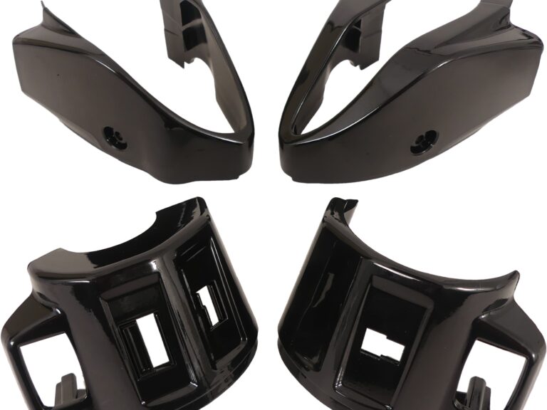 Coverset voor stuurschakelaar Edge links + rechts - Vespa Primavera /Sprint - glanzend zwart
