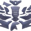mat donkerblauw