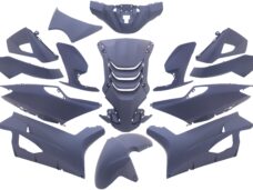 mat donkerblauw