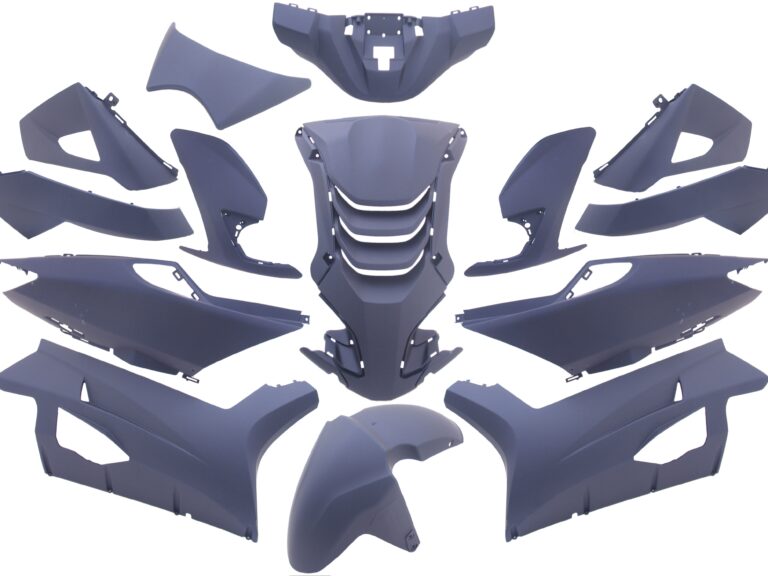 Plaatset 14-delig Edge voor Peugeot Speedfight 4 - mat donkerblauw