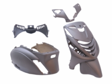 Plaatset 5-delig Edge voor Piaggio Zip-SP vanaf bouwjaar 2000 - mat grijs