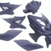 mat donkerblauw