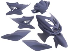 Plaatset 9-delig Edge voor Yamaha Aerox tot bouwjaar 2014 - mat donkerblauw