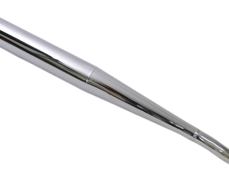 Uitlaat met bocht Zundapp 32mm 1 knik chroom