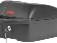 Topkoffer Polisport Luxe met quick release bagagedragerbevestiging - zwart