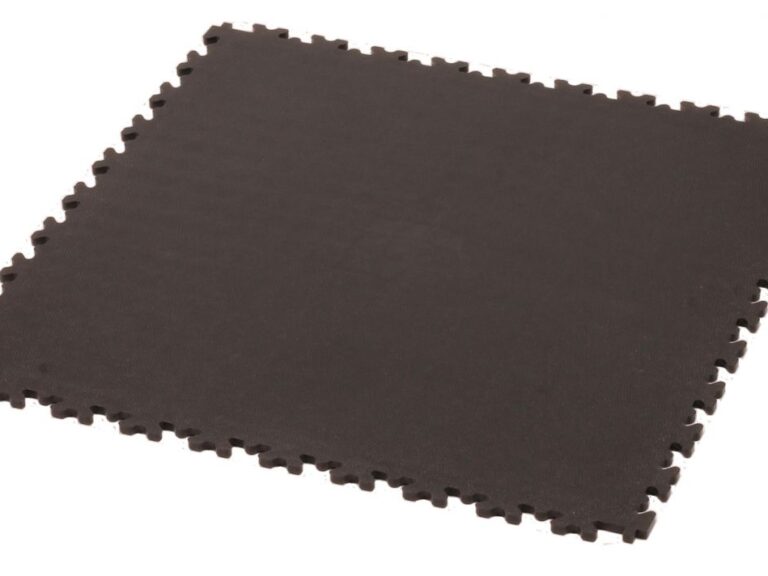 Vloertegel Cyclus 50x50x0.7 cm PVC koppelbaar - zwart