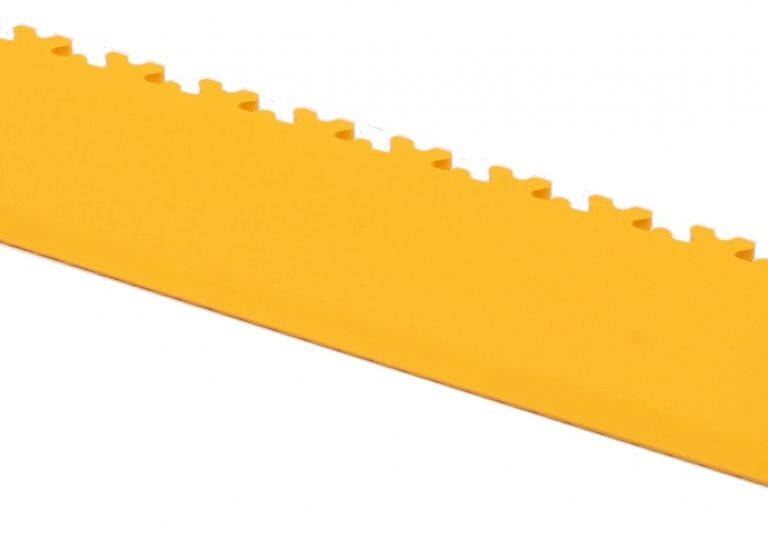 Vloertegeldrempel Cyclus 50x13x0.7 cm PVC koppelbaar - geel