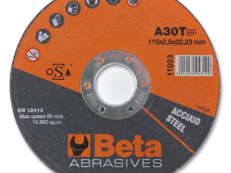 Doorslijpschijven Beta Tools ø115 mm voor staal met vlak center (10 stuks)