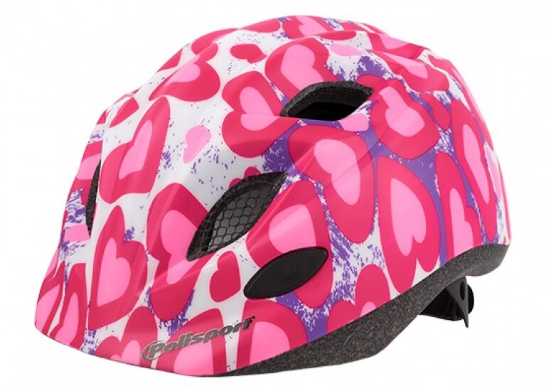 Fietshelm Polisport Kids Premium - S (52-56cm) - glitter hearts