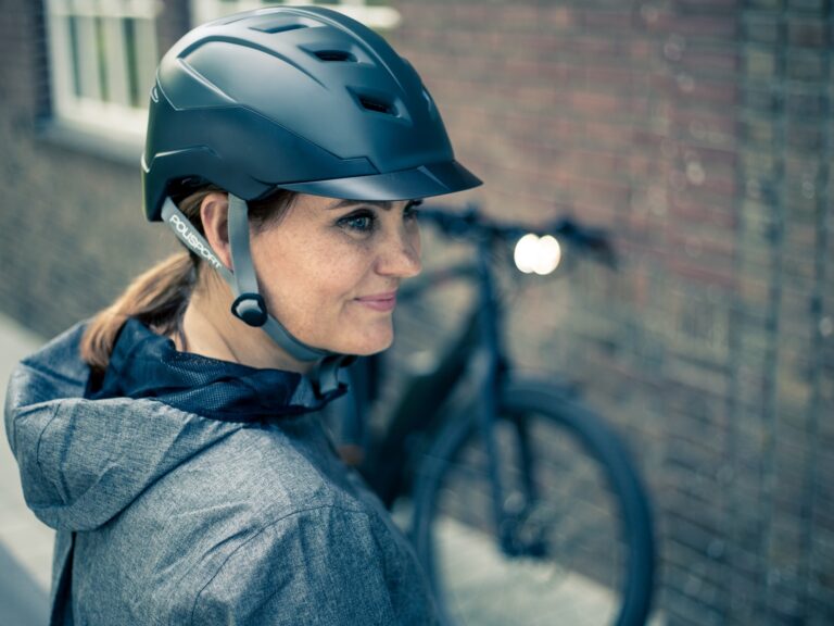 Fietshelm Polisport e'City L (58-61cm) - mat zwart / mat donkergrijs - NTA 8776 keurmerk (bromfiets & speed pedelec)