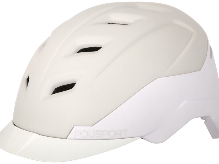 Fietshelm Polisport e'City L (58-61 cm) - crème  / wit