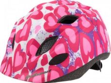 Fietshelm Polisport Glitter Hearts S 52-56 cm - roze/wit