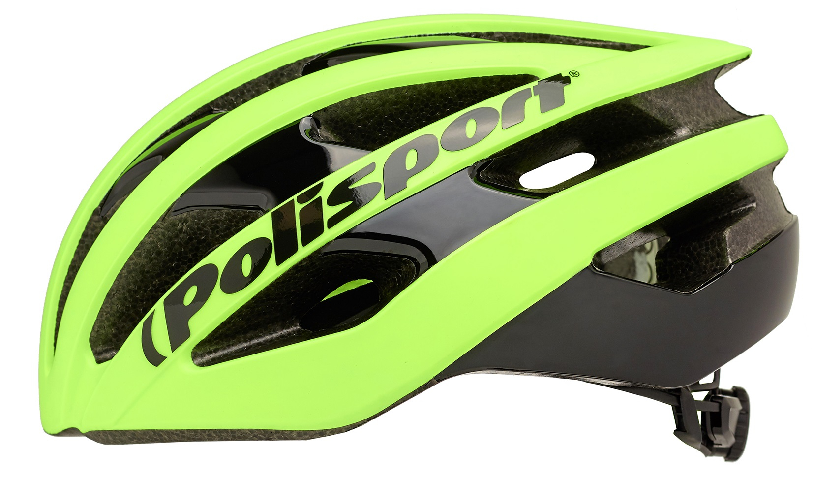 Fietshelm Polisport Light Pro L 58-61 cm - mat fluor geel / zwart - Afbeelding 6