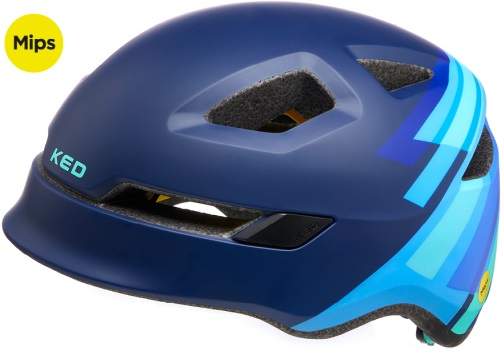 Fietshelm KED Pop Mips - small (48-52 cm) - blue