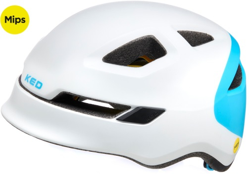 Fietshelm KED Pop Mips - small (48-52 cm) - white blue