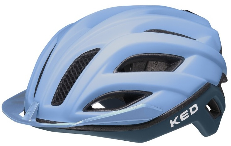 Fietshelm KED Champion visor M (52-58 cm) - blue matt