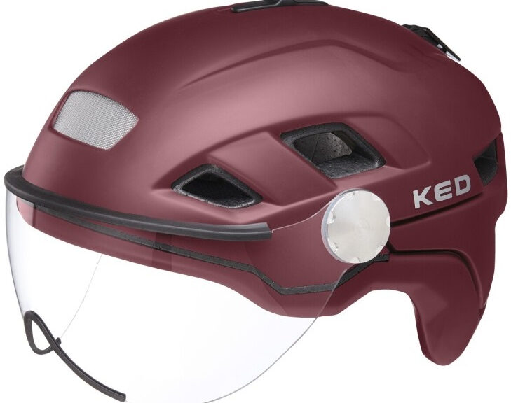 Fietshelm KED B-Vis X-Lite M (52-58cm) - dark merlot matt