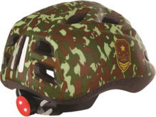 Kinderhelm Polisport Army S (52-56 cm) - met led verlichting