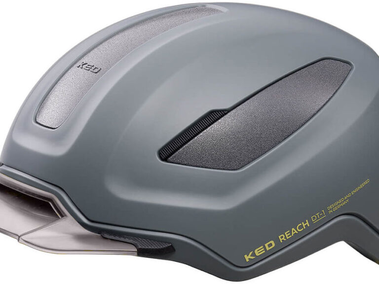 Fietshelm KED Reach DT L 58-62 cm - grey golden yellow