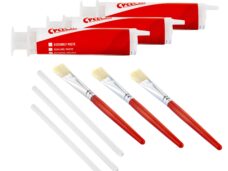 Set met 3 spuitjes en 3 kwastjes voor de Cyclon Grease Bar