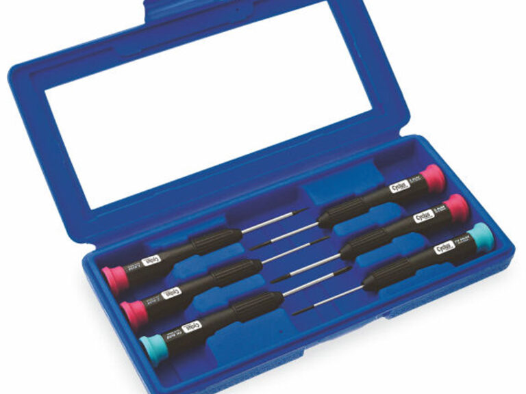 Schroevendraaier set  precisie Cyclus  4x sleuf 2x kruis