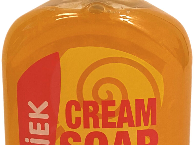 Handzeep met pomp - perzik cream soap (500 ml)