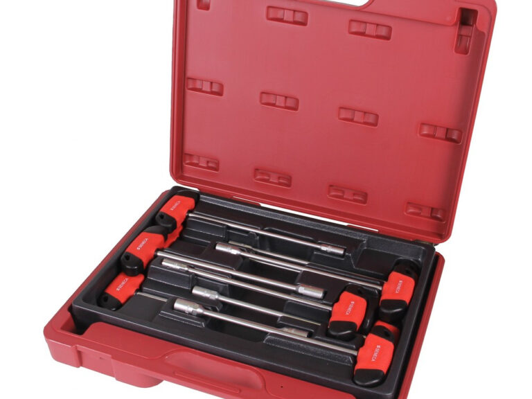 Dopschroevendraaierset Seneca met t-handvat 9 delig professioneel (5 t/m 13 mm)