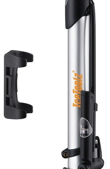 Hogedruk mini voetpomp IceToolz 240A351 met drukmeter