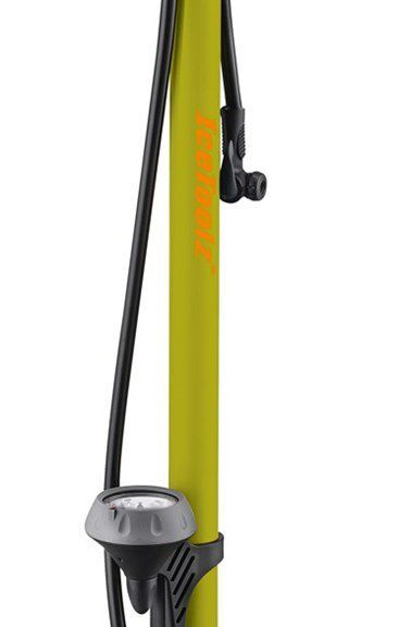 Hogedruk fietspomp IceToolz 240A451 met manometer 160PSI - staal