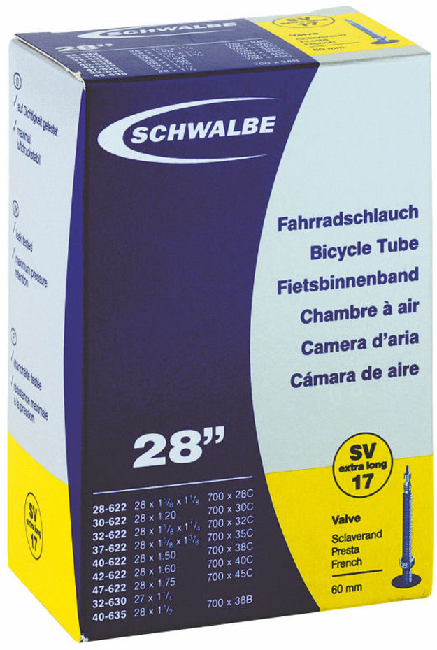 Binnenband Schwalbe SV17 28" / 28/47-622/635 - 60mm ventiel