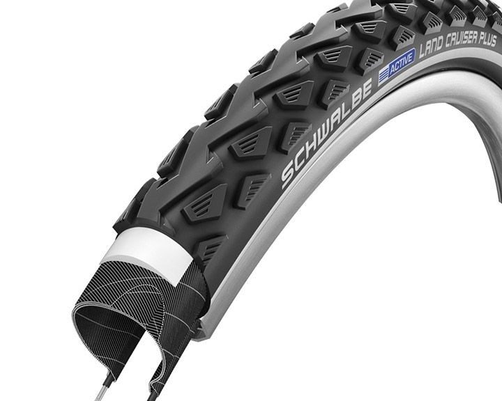 Buitenband Schwalbe Land Cruiser PunctureGuard 26 x 2.00" / 50-559 - zwart met reflectie