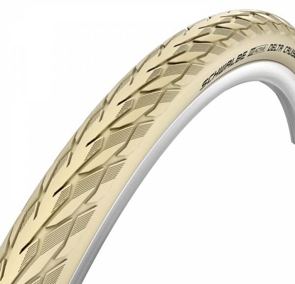 Buitenband Schwalbe Delta Cruiser PunctureGuard E-25 28 x 1 ½" / 40-635 mm - creme met reflectie