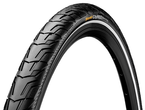 Buitenband Continental Ride City Puncture ProTection 28 x 1,25" / 32-622 - zwart met reflectie