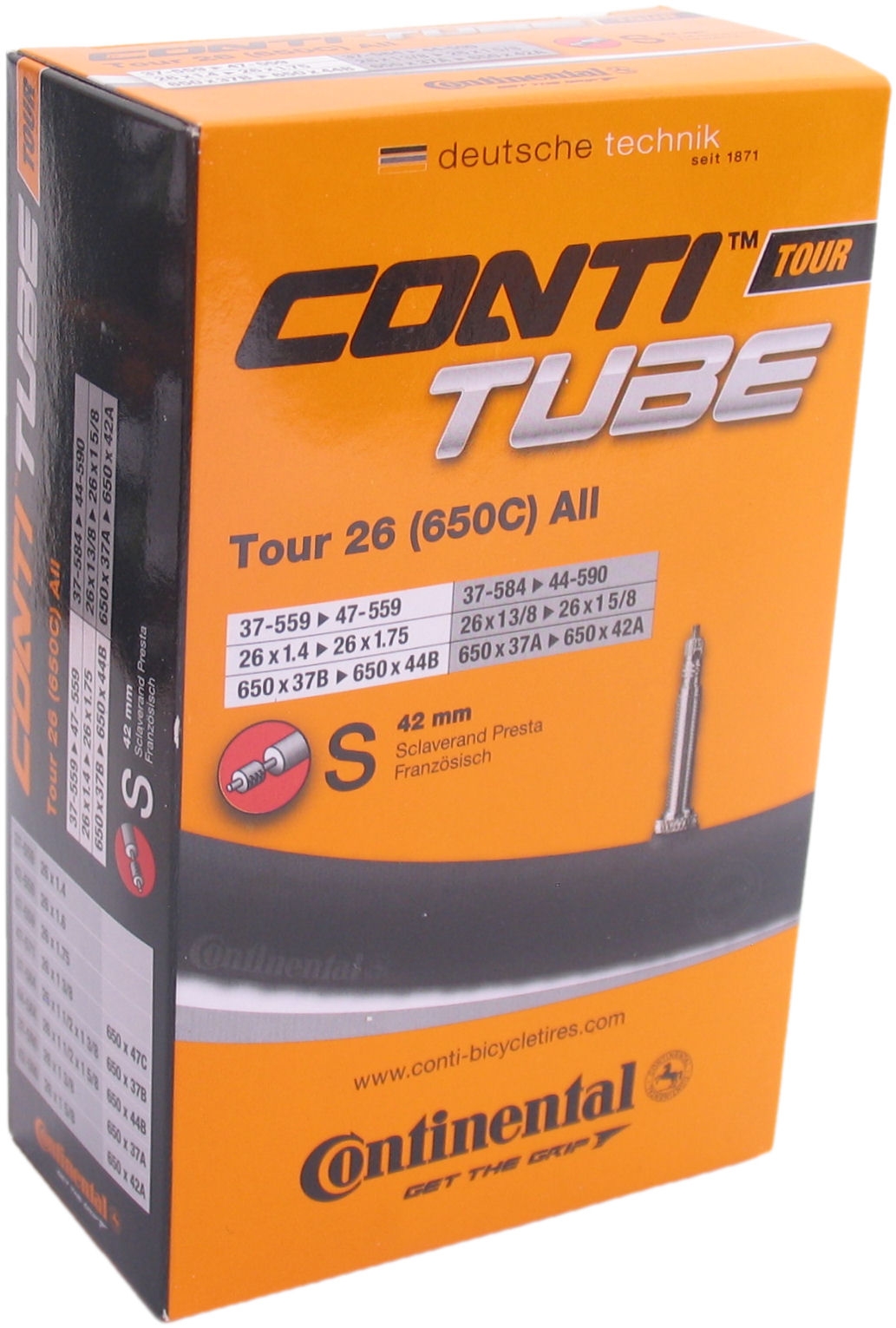 Binnenband Continental 26" Tour - 37/559 -> 47-590 - SV42mm ventiel
