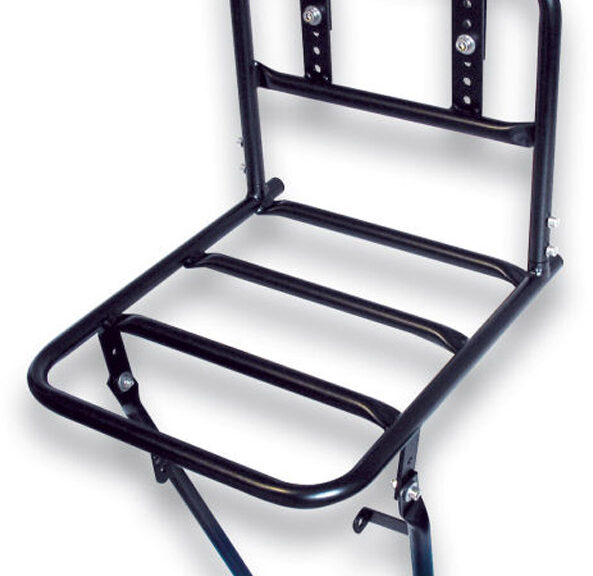 Voordrager Basil Front Carrier L 40 x 28 x 96 cm - glanzend zwart