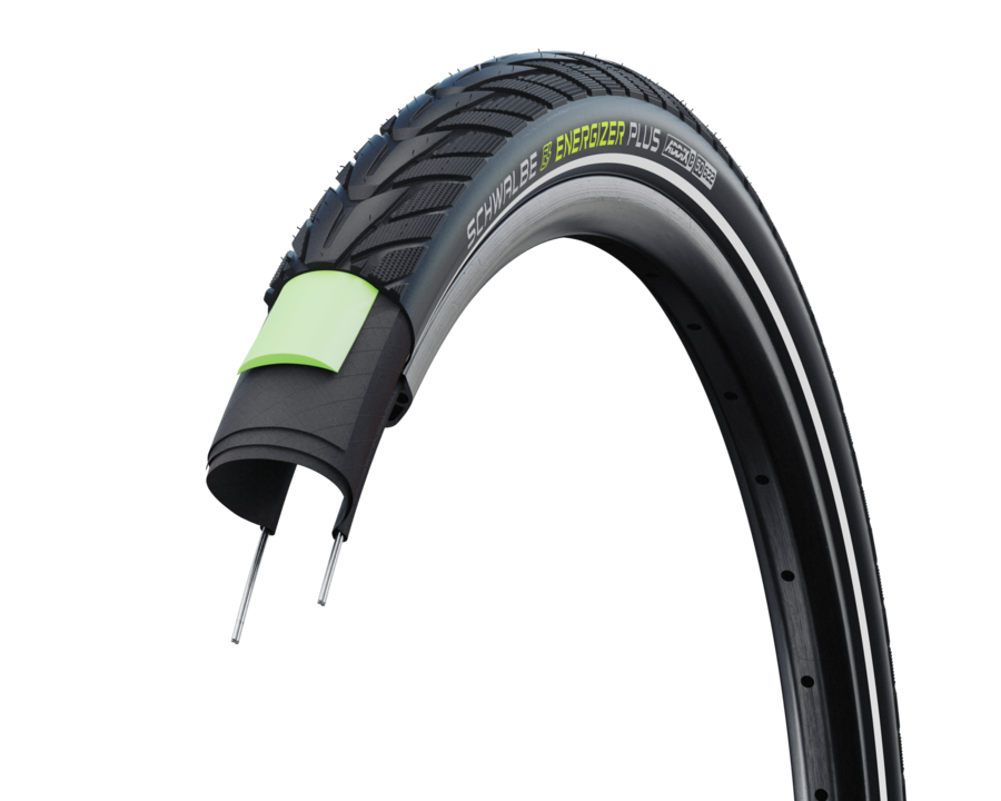 Buitenband Schwalbe Energizer Plus GreenGuard 28 x 1.50" / 40-622 mm - zwart met reflectie