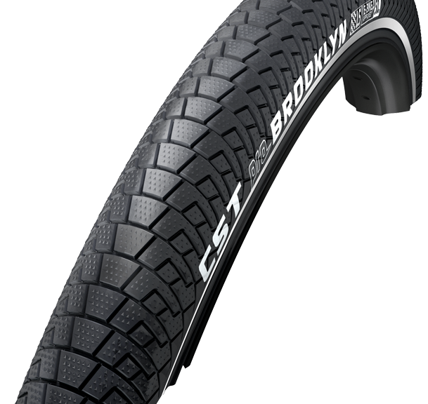 Buitenband CST Brooklyn Pro 24 x 2.15"  / 55-507 mm - zwart met reflectie