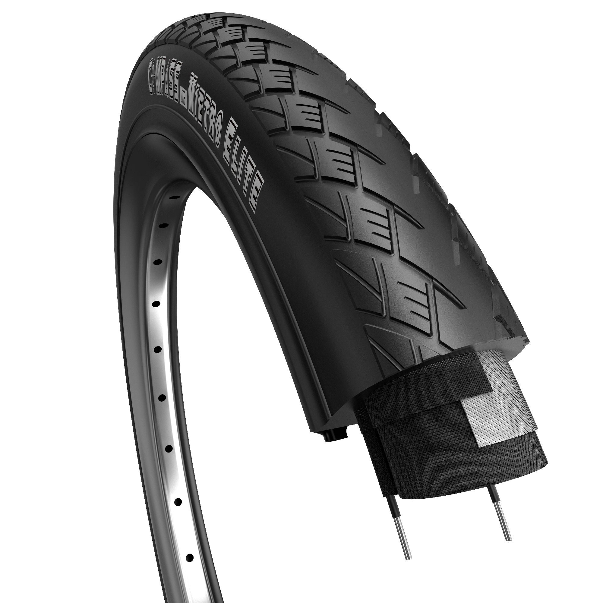 Buitenband Edge Metro Elite Tour 28 x 1 ½"/ 40-635mm - zwart met witte lijn
