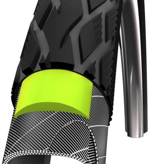 Buitenband Schwalbe Marathon Tour GreenGuard 28 x 1.00" / 25-622mm - zwart met reflectie