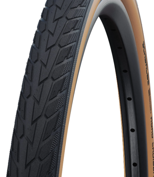 Buitenband Schwalbe Road Cruiser K-Guard 27x 1 1/4'' (32-630) - zwart/bruin