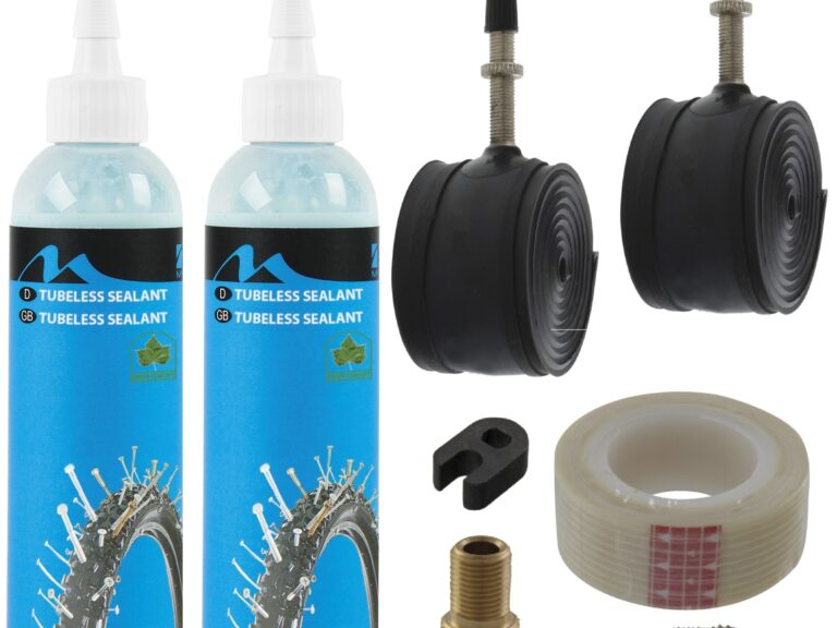Eco Tubelesskit M-Wave 26-29" met 2x125ml afdichtingsvloeistof - Frans ventiel (velgbreedte 17-19mm)