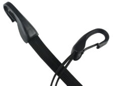 Snelbinder Duo Widek met 2 binders en grote veiligheidshaak - 57 cm - zwart
