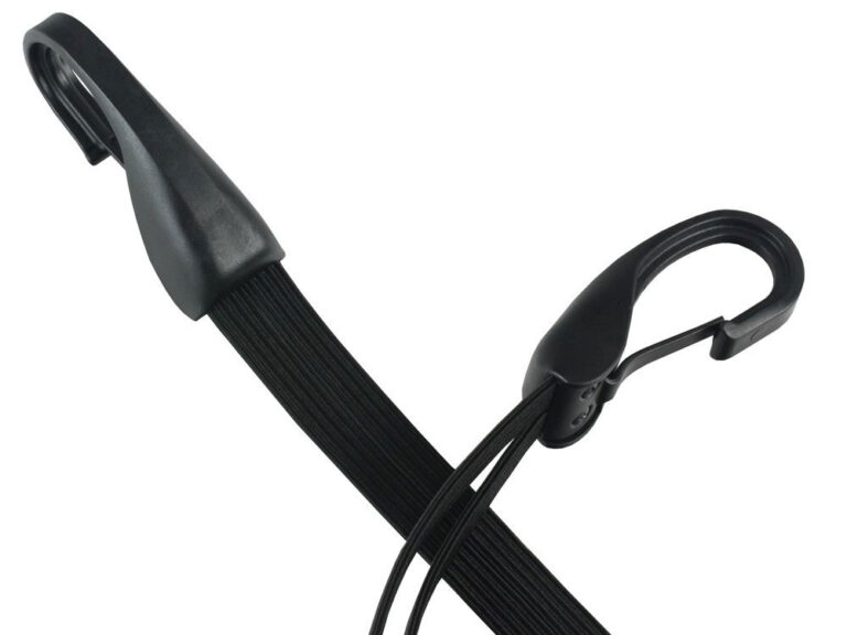 Snelbinder Duo Widek met 2 binders en grote veiligheidshaak - 57 cm - zwart