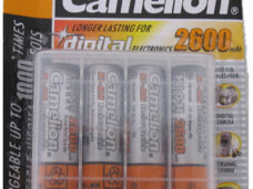 Batterij Camelion oplaadbaar AA / LR06 NimH 1,5V - 2600 mAh (4 stuks)