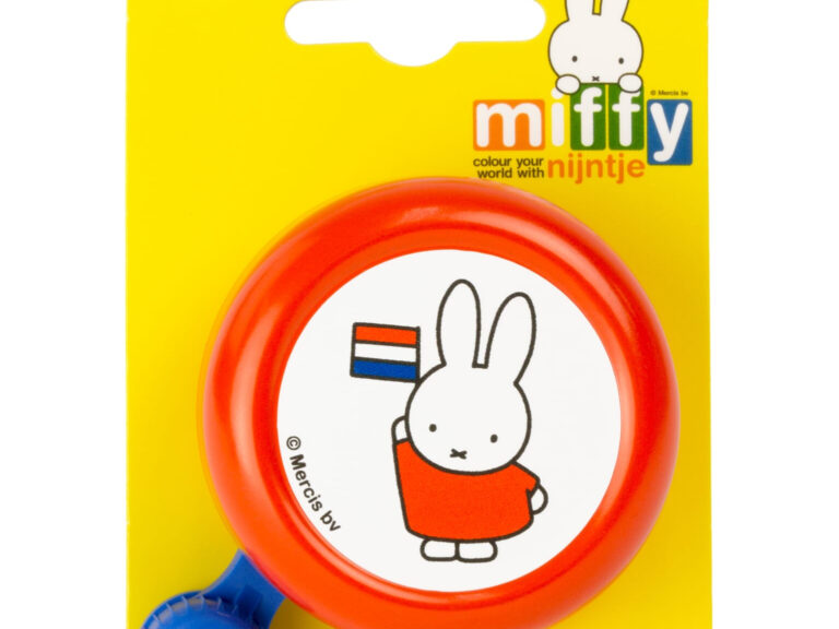 Fietsbel Widek Nijntje met vlag - oranje