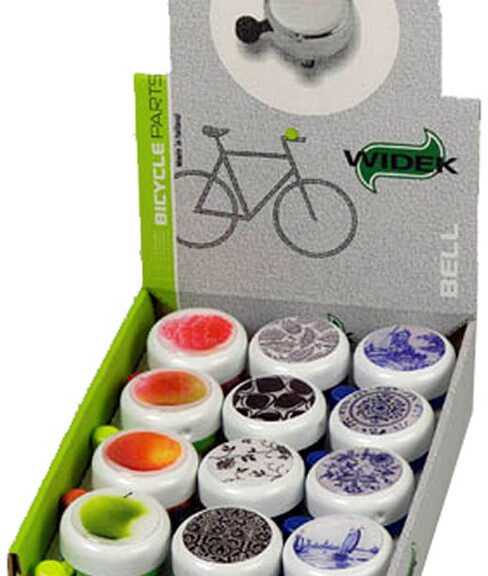 Fietsbel Widek White Collection - staal