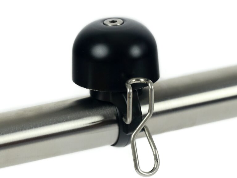 Fietsbel Widek Paperclip mini - zwart (op kaart)