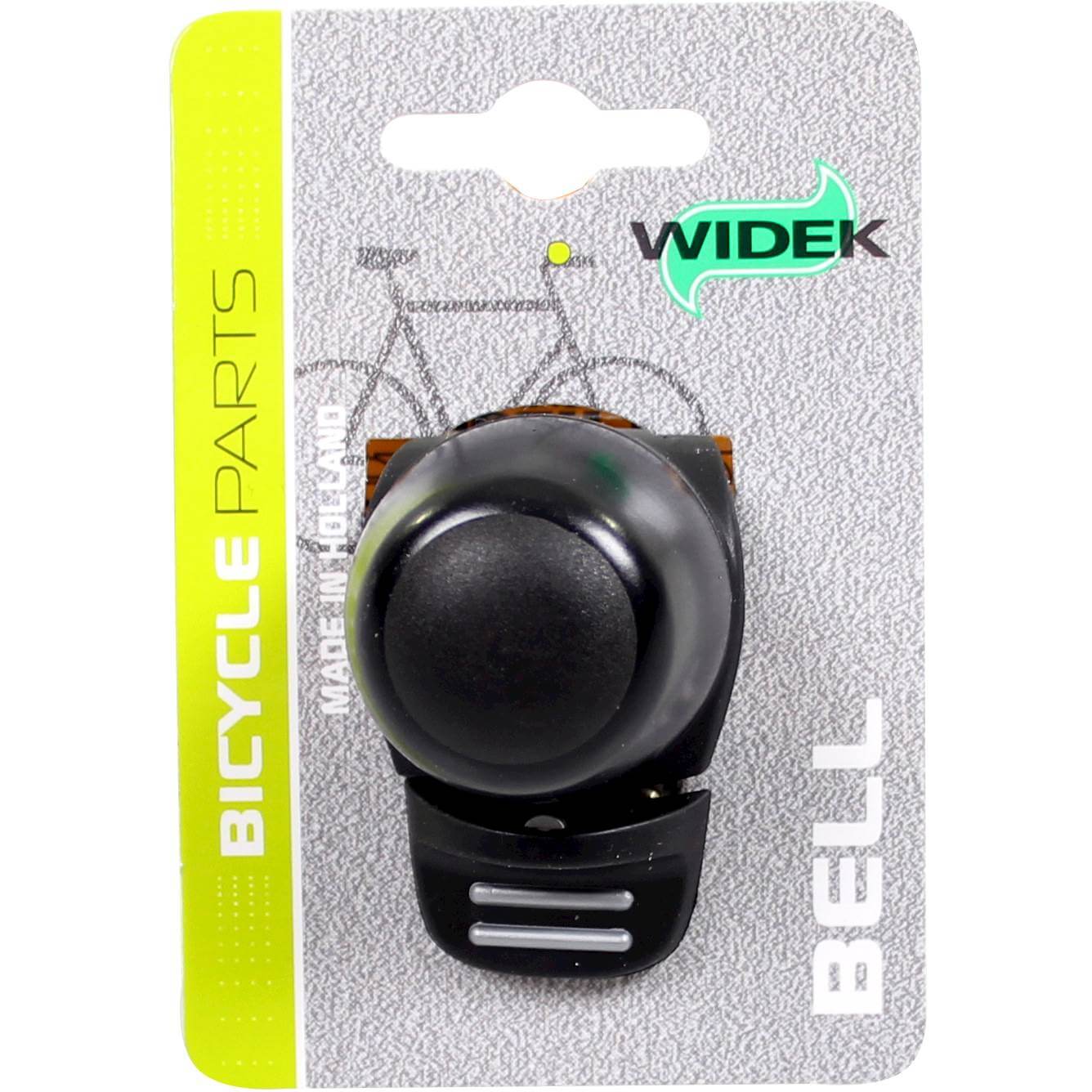 Fietsbel Widek Compact 2 - zwart (op kaart)