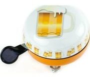Fietsbel Ding-Dong Widek Emoticon Beer Mug ø80mm - geel/wit (op kaart)